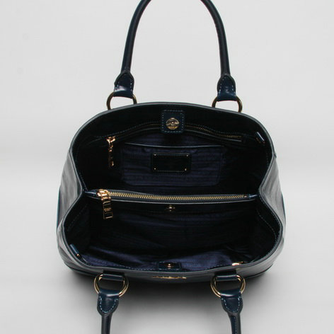 2014 Prada bright calfskin leather tote bag BN2533 royablue - Click Image to Close